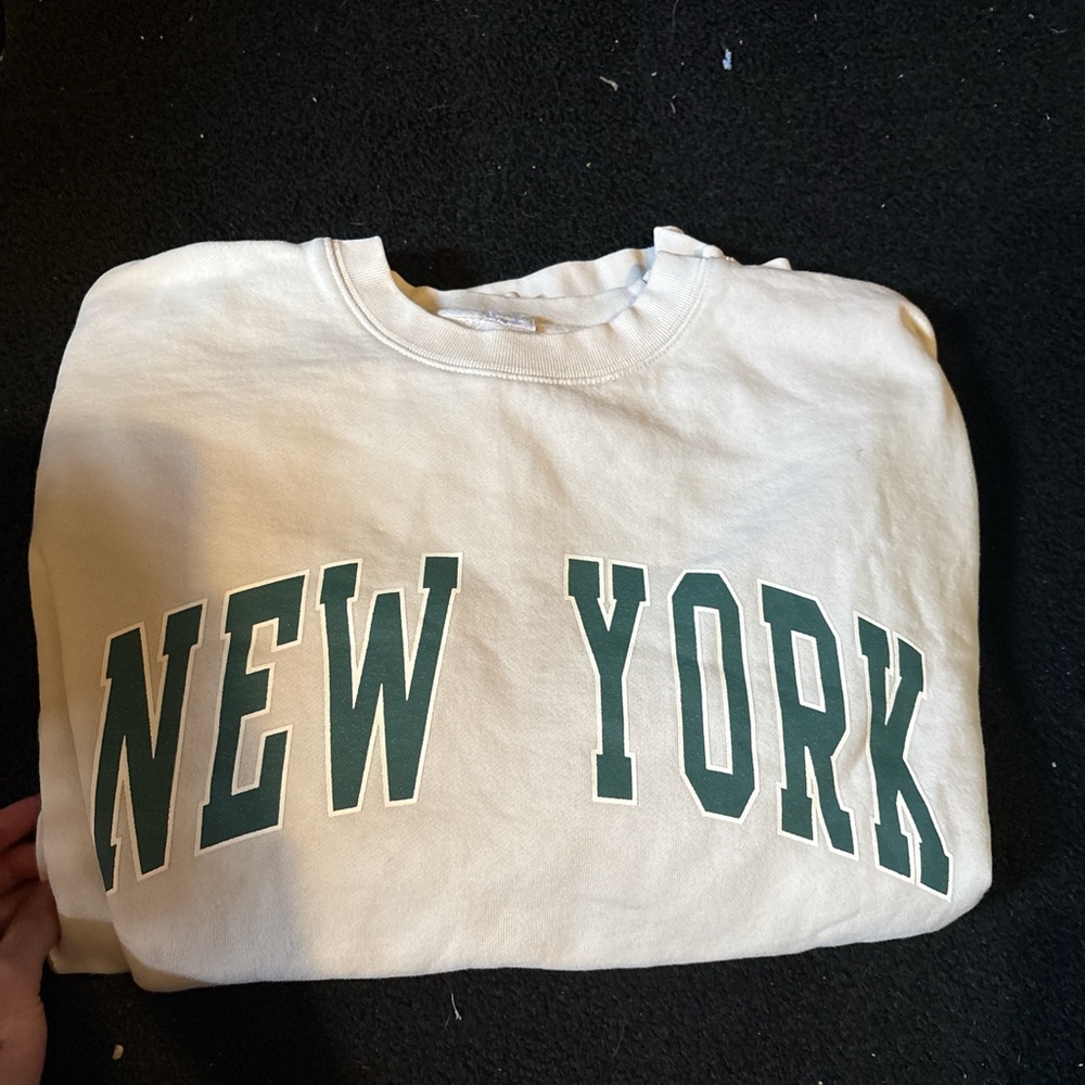 Brandy Melville Cream Sweatshirt